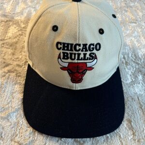 Rare vintage Chicago Bulls Cap with large logo.
